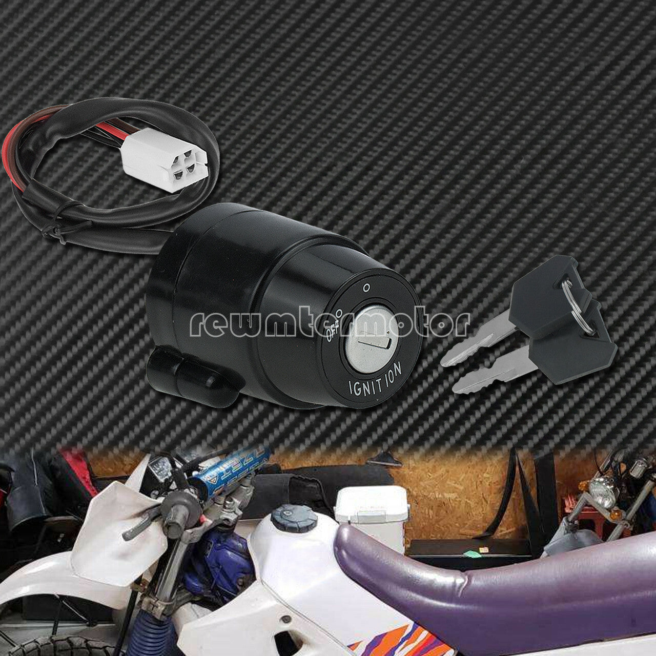Motorcycle Ignition Switch Lock Fit for Yamaha DT100 DT125 DT175 DT250 XT250 Q