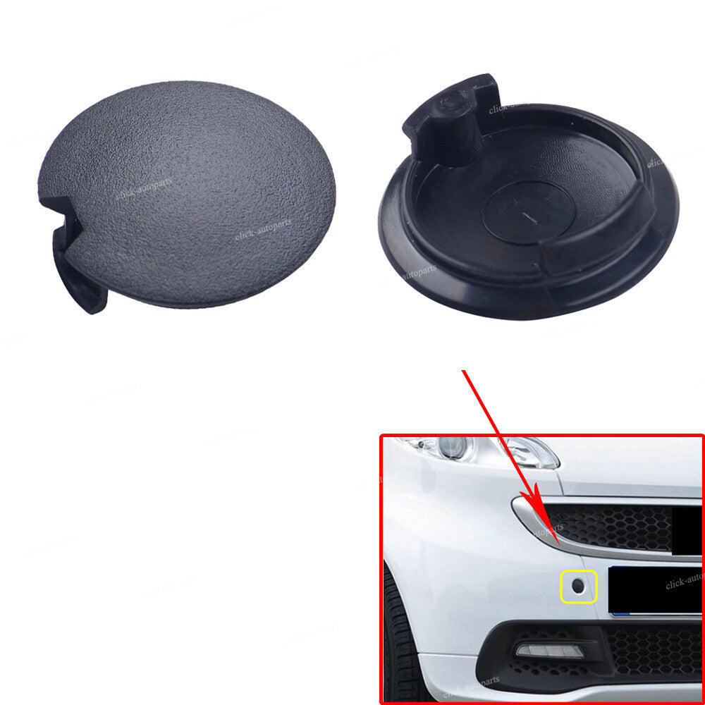 2x Front Rear Bumper Towing Eye Cover Tow Cap Plug Fits for Smart Fortwo 2007-15 Q