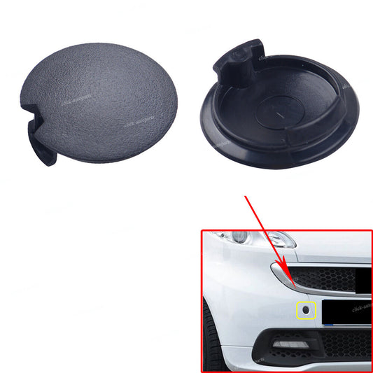 2x Front Rear Bumper Towing Eye Cover Tow Cap Plug Fits for Smart Fortwo 2007-15 Q