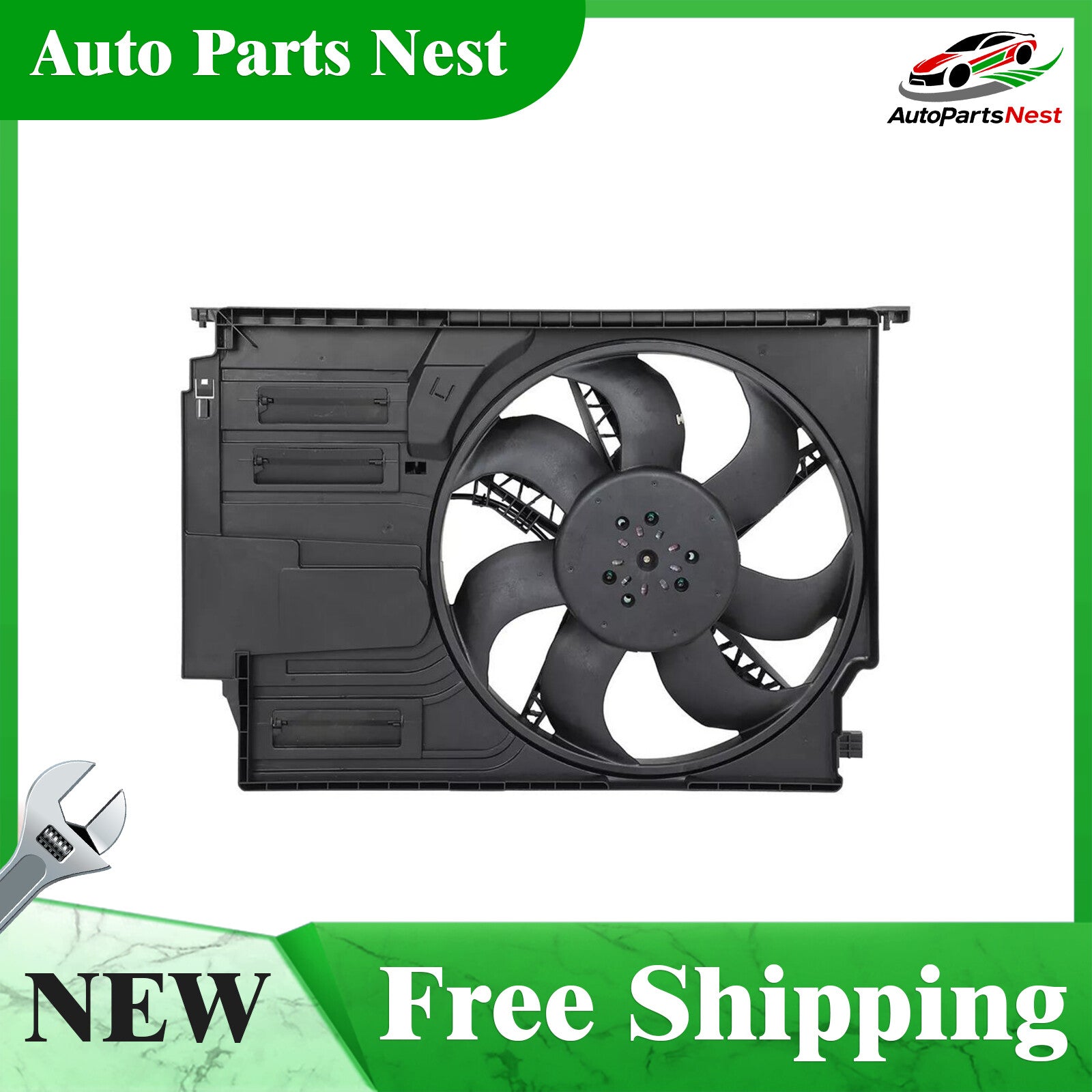 Electric Radiator Cooling Fan Assembly for MINI COOPER 2014 2015 2016 2017-2019 Q
