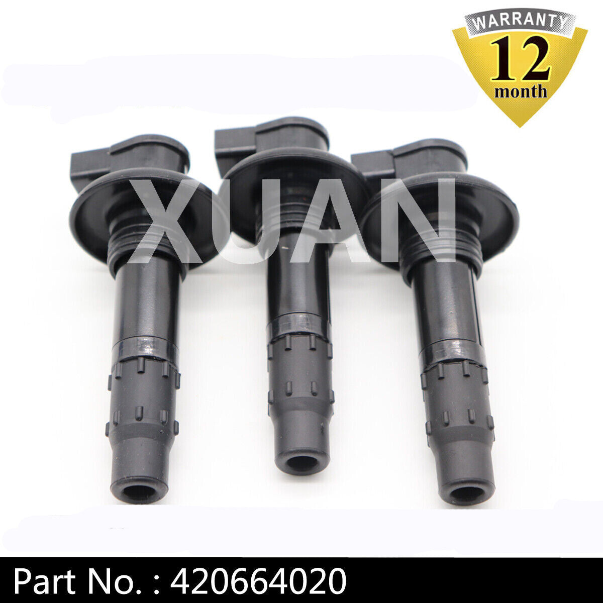 3-pack 420664020 Ignition Coil Sticks for SeaDoo GTX RXP GTI GTS GTR Wake-up 4TEC