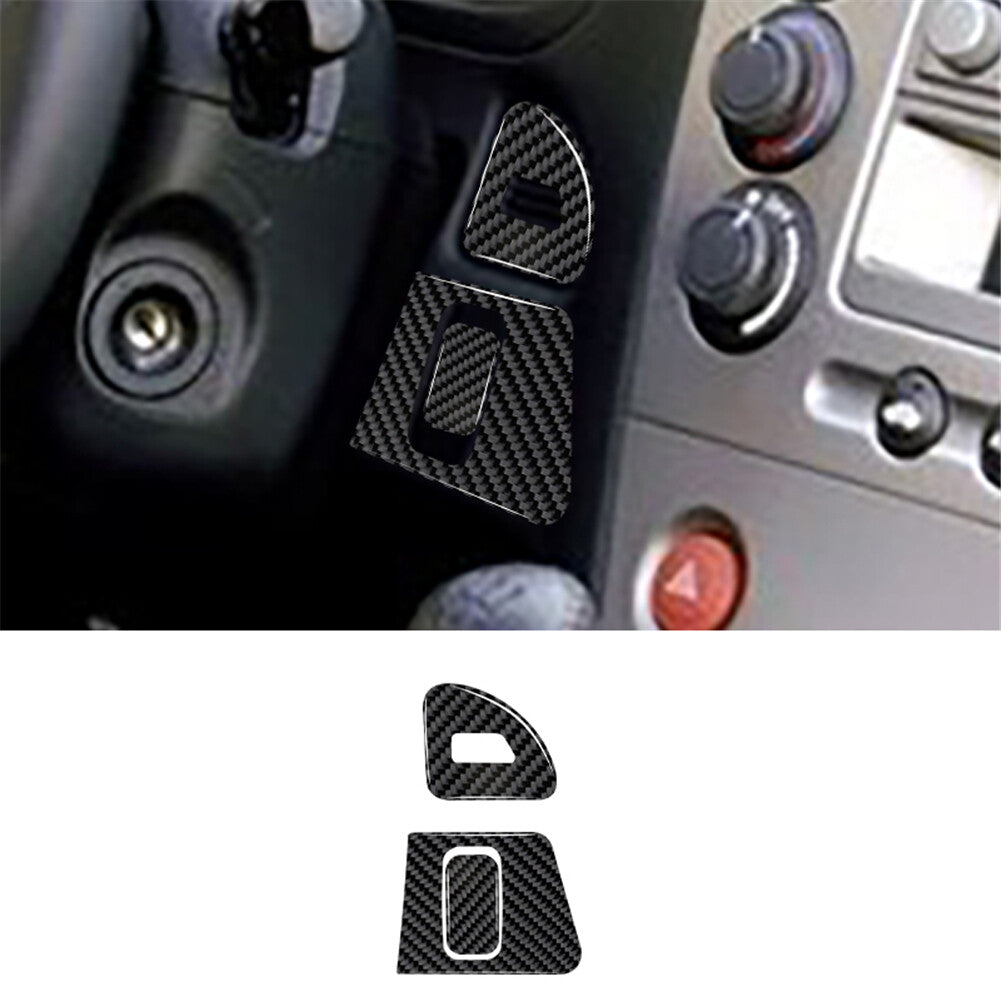 Carbon Fiber Interior Central Control Bottom Trim Cover for 2015-2017 v