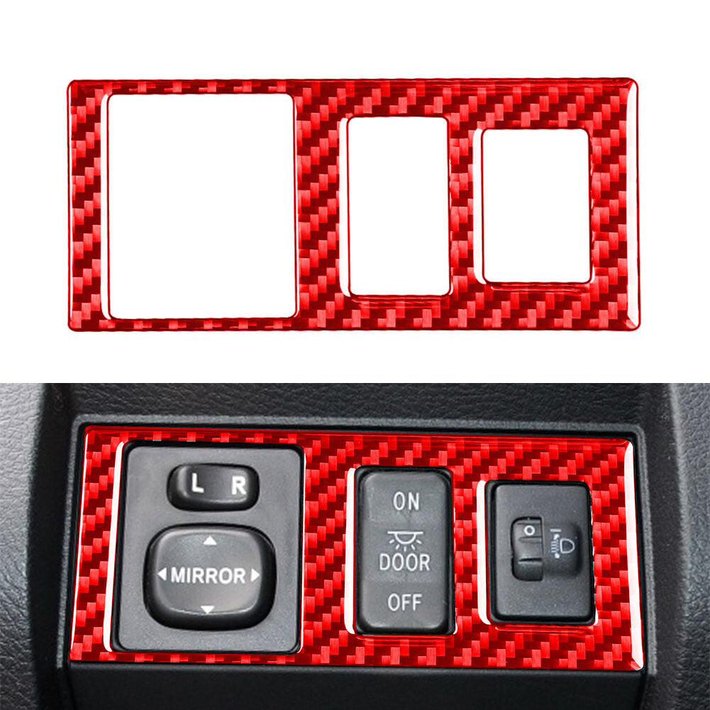 Carbon Fiber Head Light Control Button Cover for Toyota Tundra 2014-2021