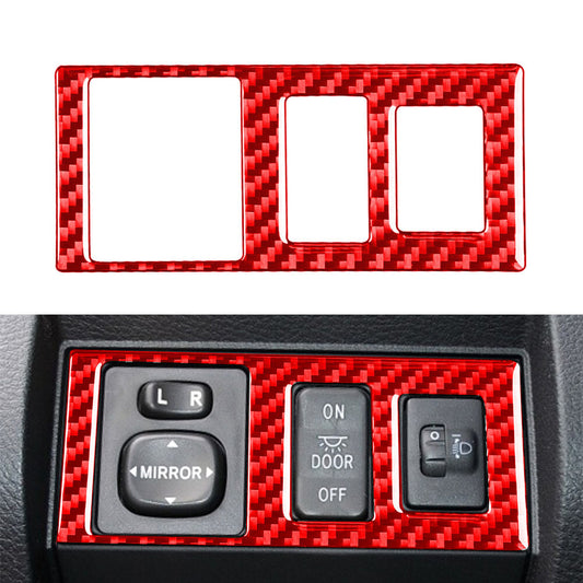 Carbon Fiber Head Light Control Button Cover for Toyota Tundra 2014-2021