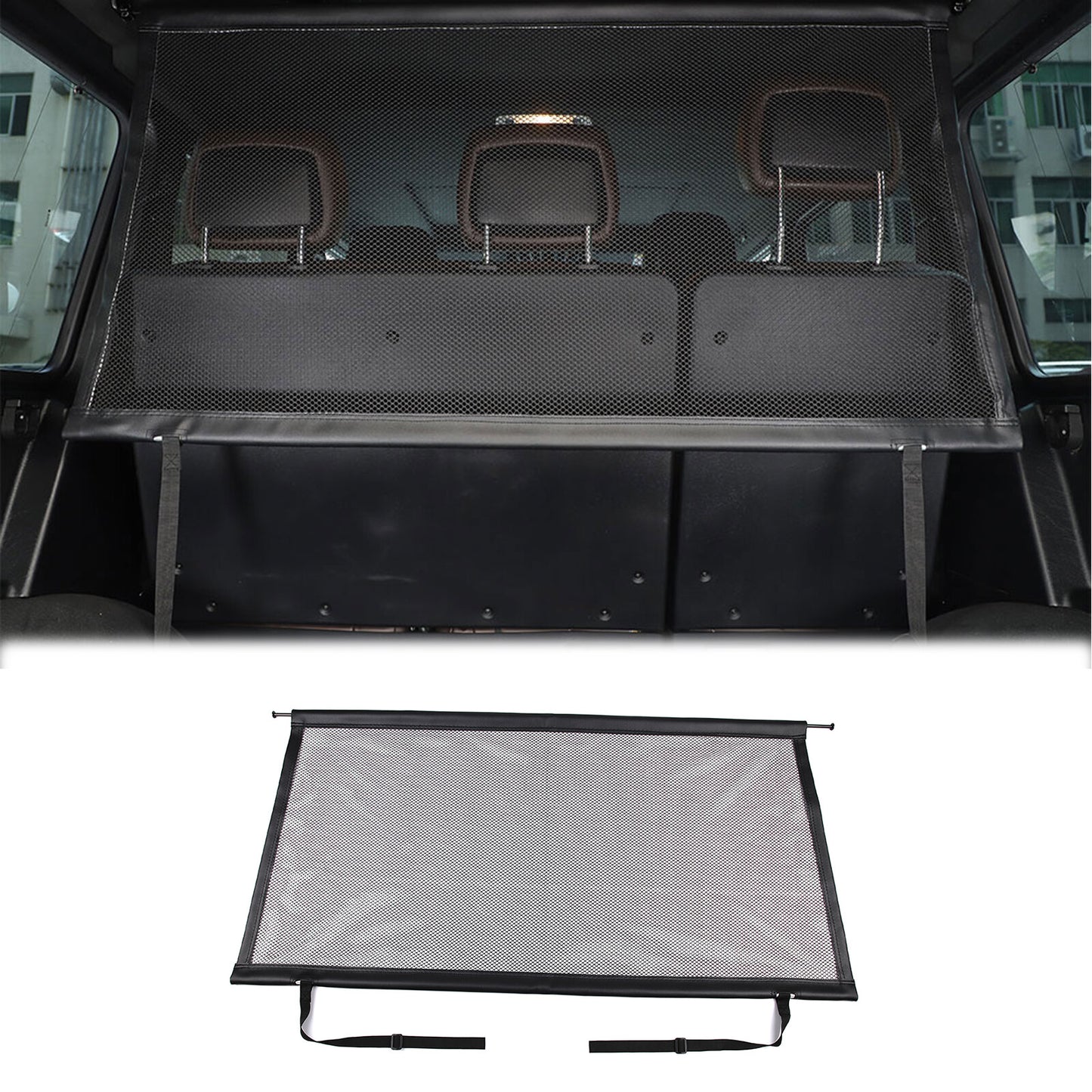 Pet isolation for seat backrest with rear cargo netting suitable for G-Class 2004-2018. n