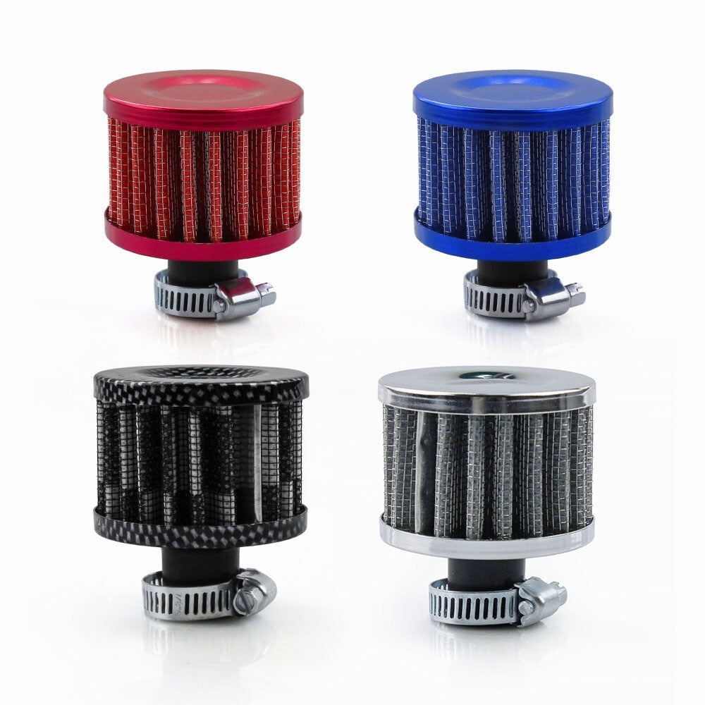 2X 12mm Cold Air Intake Filter Turbo Vent Crankcase Car Breather Valve Cover Q
