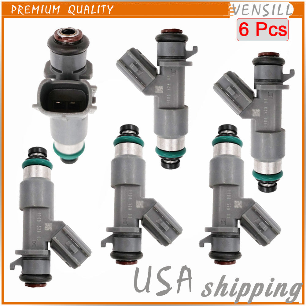 16450-R70-A01 6X Fuel Injectors for Honda Accord Crosstour 3.5L for Acura for RDX TL 3.7