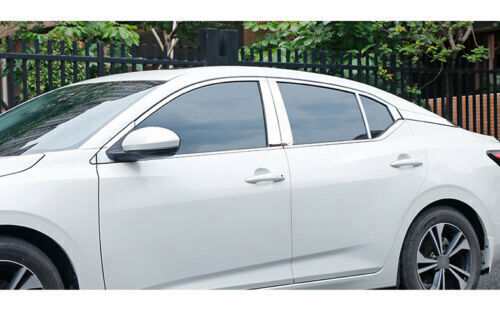 16Pcs for Nissan Sentra Sylphy 2020-2023 Chrome Steel Window Molding Trim Cover