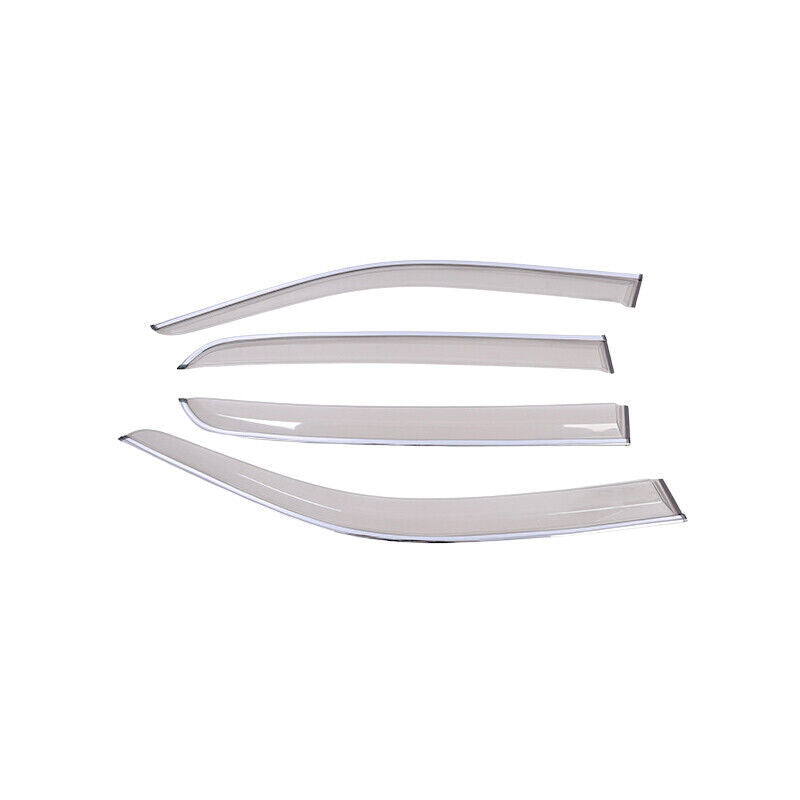 Window Visor ABS Black Shades Sun Rain Guard for Volkswagen T-Cross 20-22