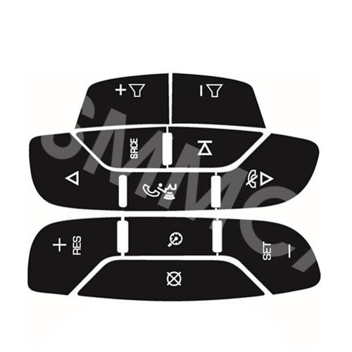 Steering Wheel Button Repair Decals Fit for Chevrolet Suburban 2500 2007-2014 Q
