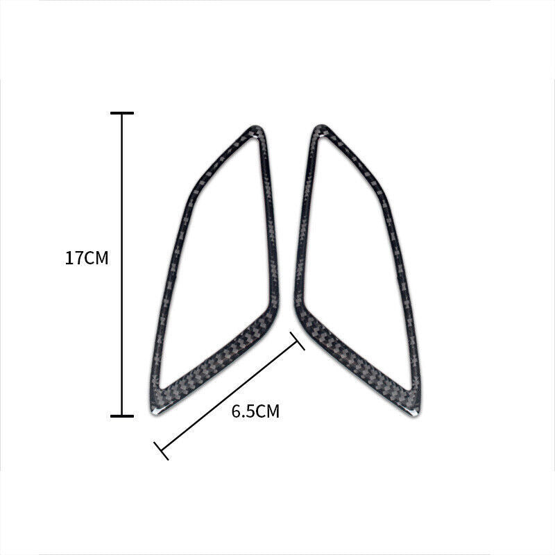 Carbon Fiber Center Vent Outlet Cover Trim for Subaru Outback Legacy 2015-2017 v