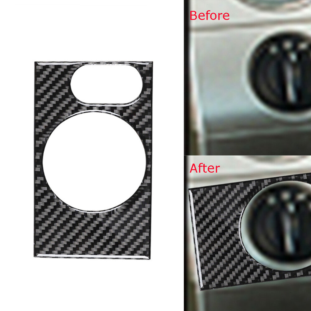 Carbon Fiber Light Switch Control Panel Sticker Trim Cover for Ford F150 2004-08