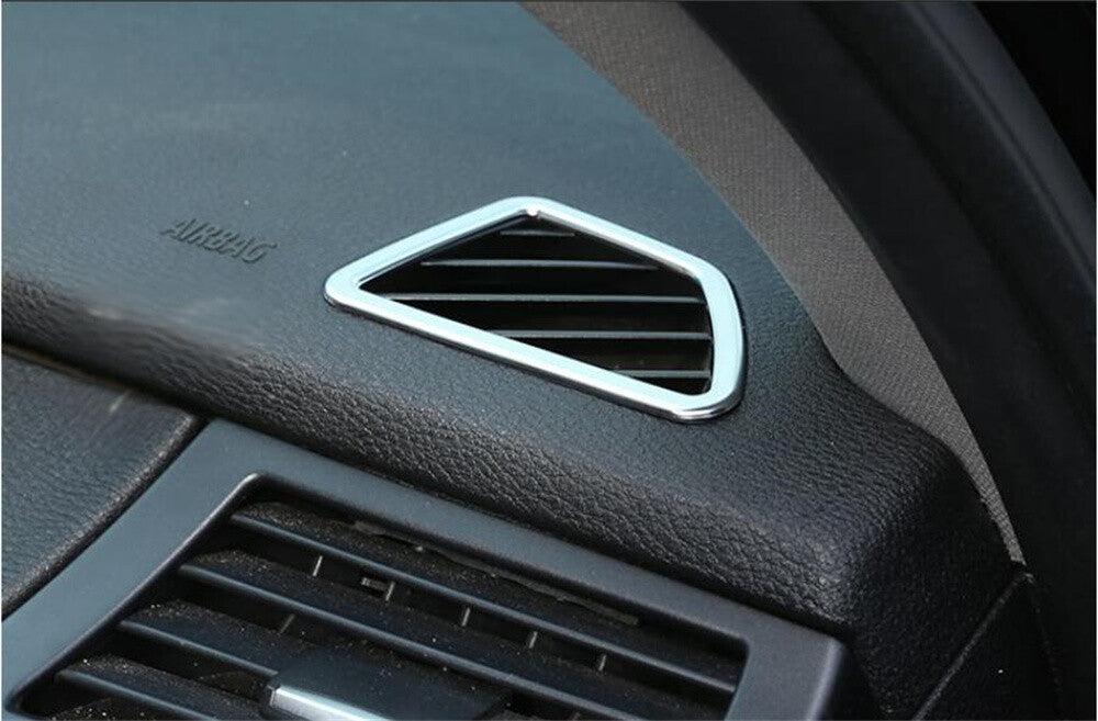 Silver ABS Dashboard Air Vent Outlet Trim Cover for BMW X5 E70 X6 E71 2008-2013