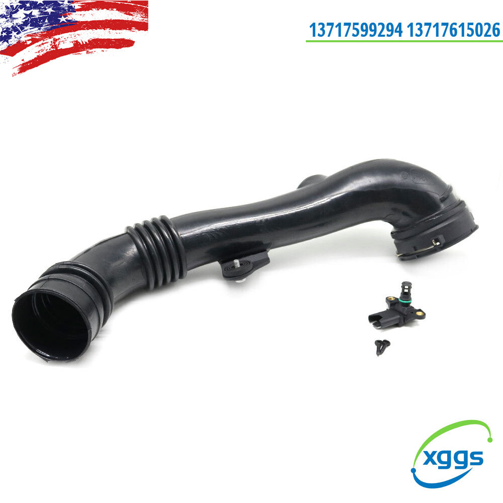 for BMW 135i 335i Air Intake Pipe Intercooler Hose 2011-2013 Black 13717599294 Q