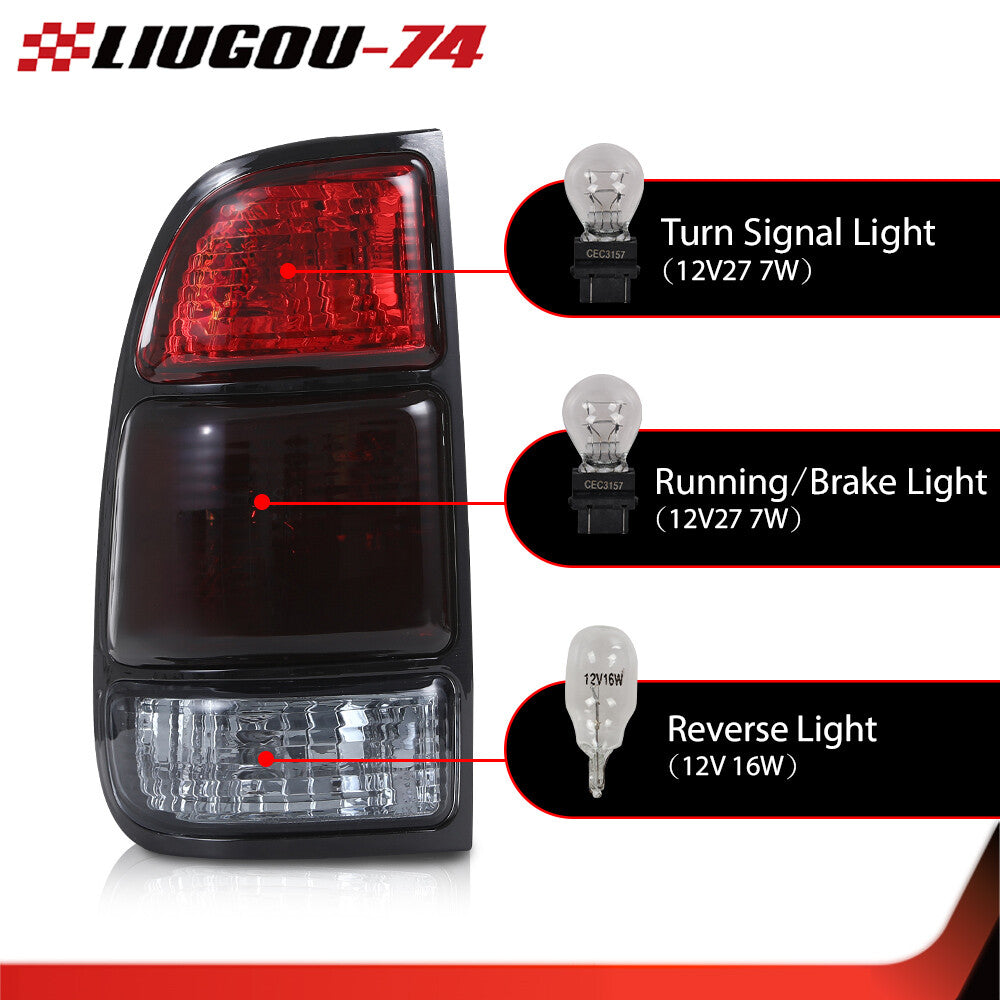 Tail Light Lamp Left + Right Fits 2000 2001 2002 2003 2004 for Tundra - v