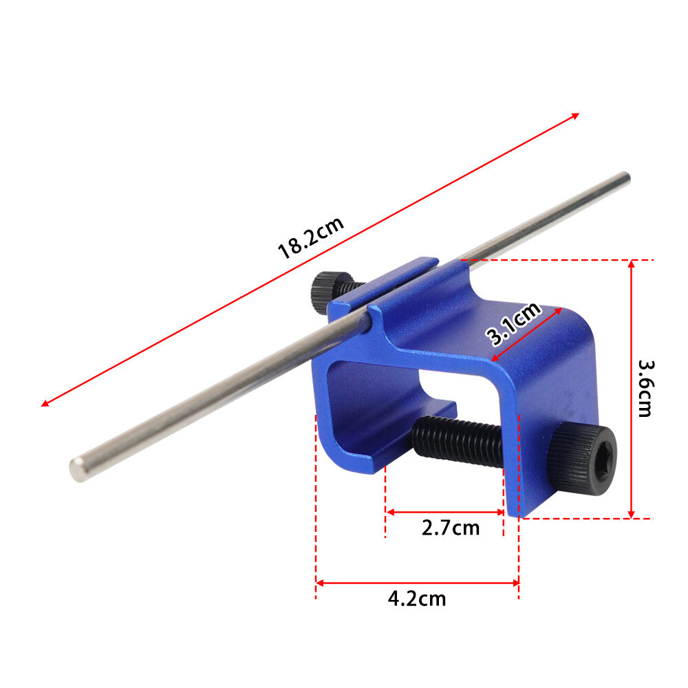Motorcycle chain calibration tool 08-0048 for all-terrain vehicles and motorcycle sprockets, blue Q