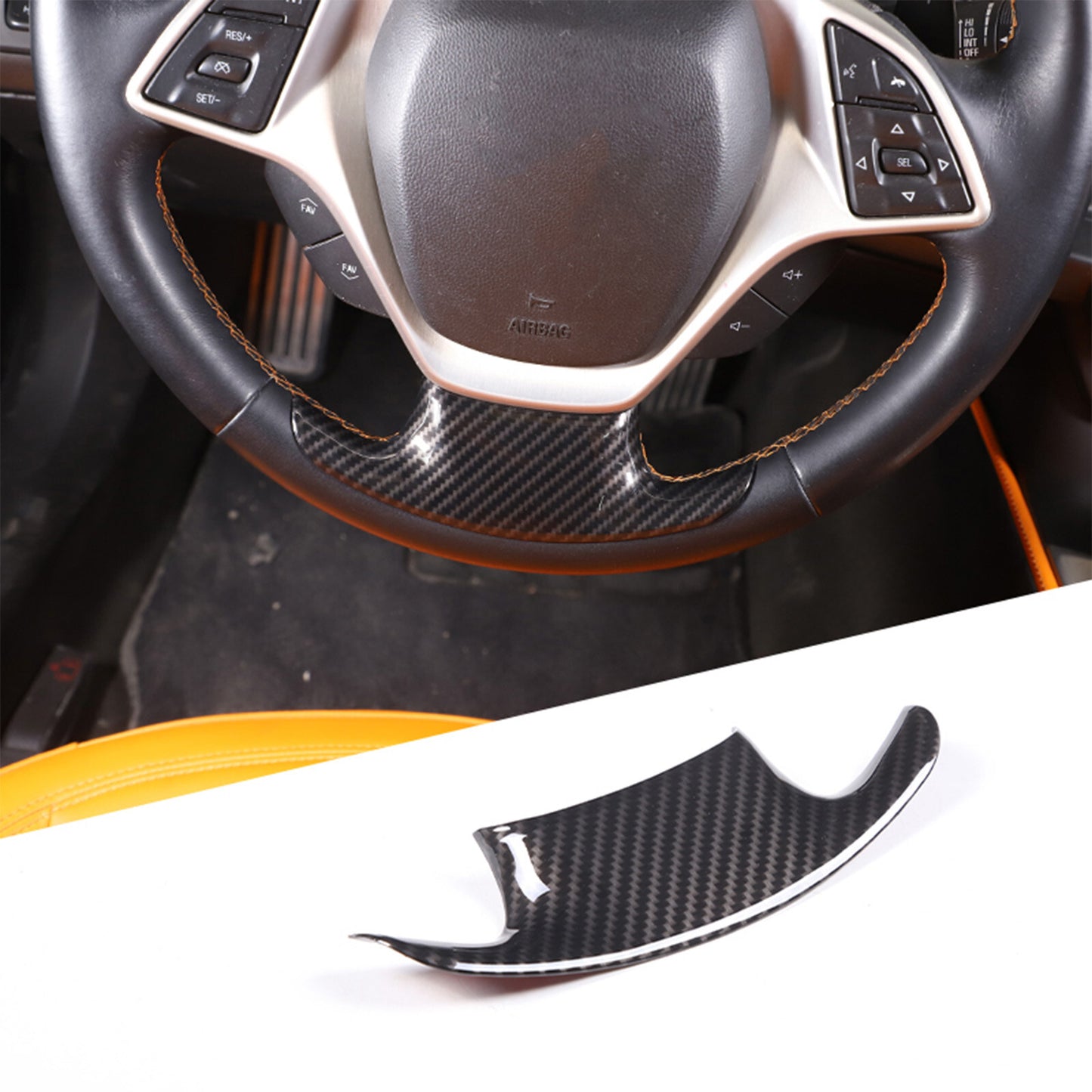 Carbon fiber appearance filling fuel door, fuel tank, gas cap decoration for Maverick 2022-23- v