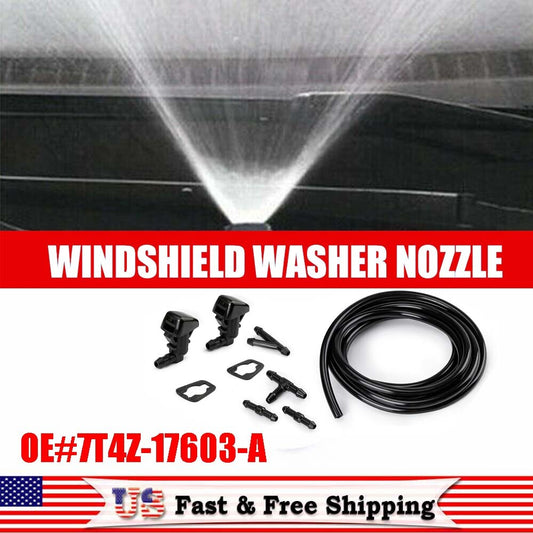 1 Pair New Windshield Washer Jet Nozzle Set 7T4Z-17603-A  for ford  F-250 F-350 Q