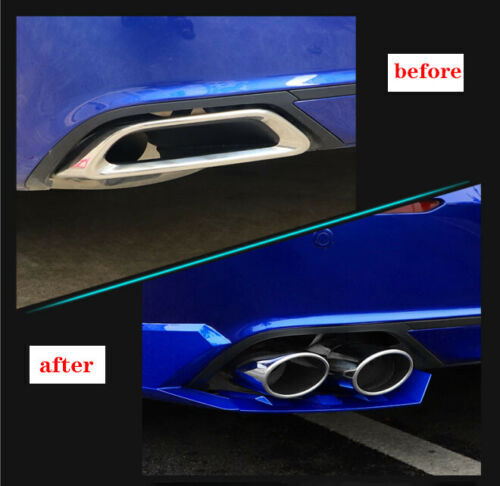 for Honda Accord 2018-2021 Chrome Rear Exhaust Muffler Tip Tail Pipe Dual Pipes
