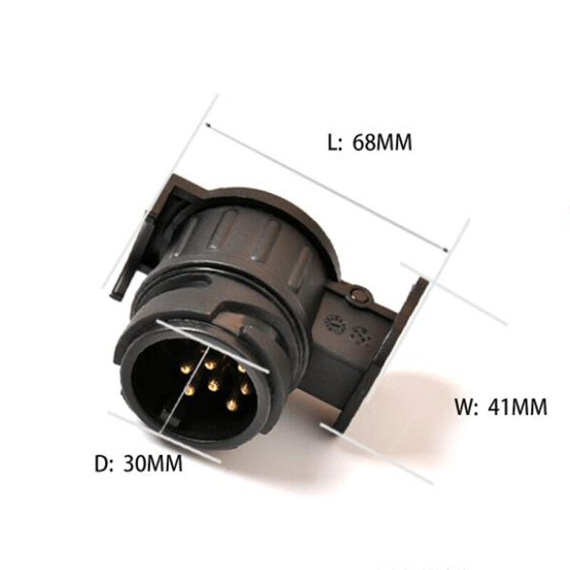 13 to 7 pin trailer truck caravan electric traction converter tow bar plug adapter - n