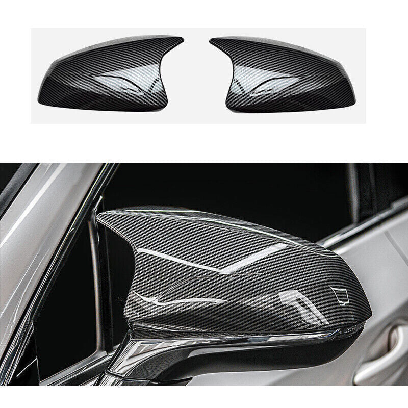 for Lexus RX350 450H 2016-22 ABS Carbon Horn Side Rear View Mirror Cover Trim B n