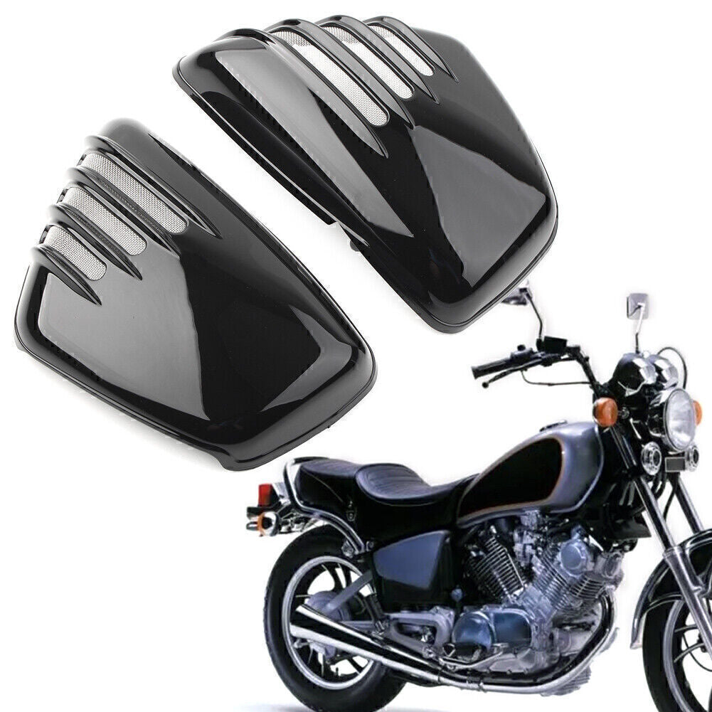 Black Battery Side Fairing Cover Fit for Yamaha XV700 750 1000 1100 Virago 1984-up