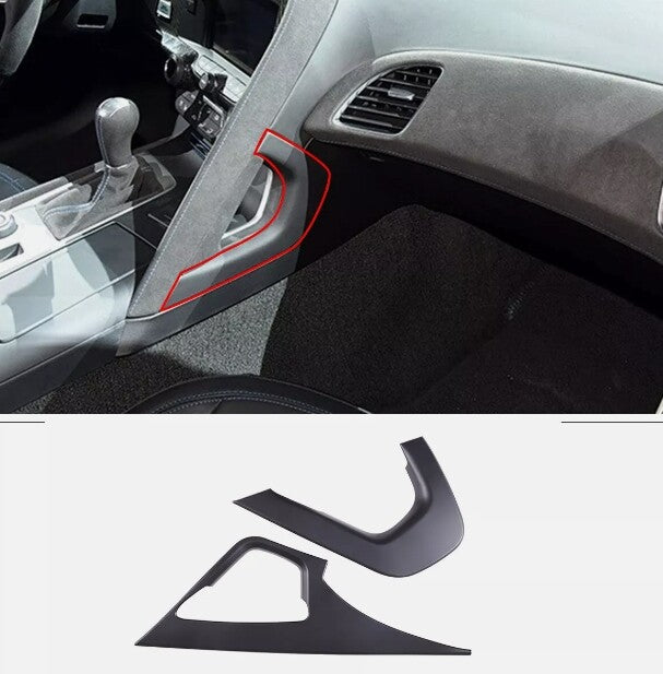 ABS carbon fiber interior door and window switch cover trim suitable for Toyota Tundra 14-21