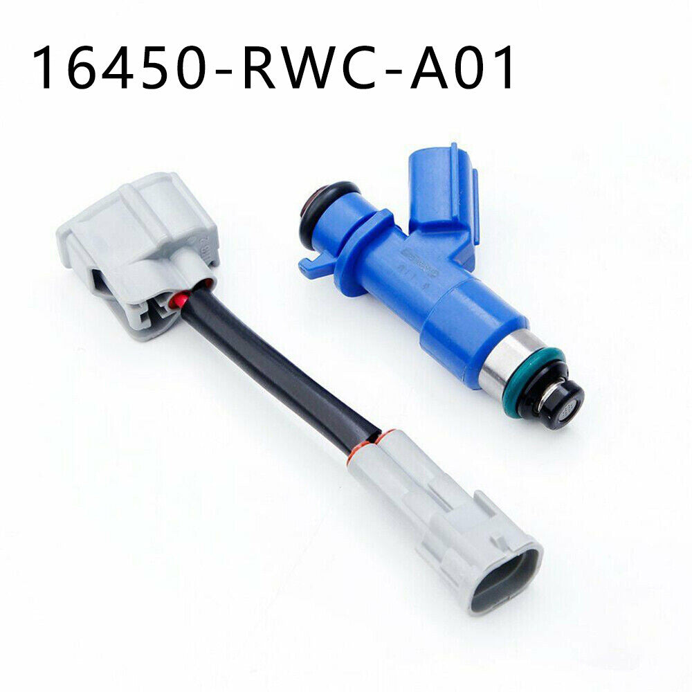 1 Set for Acura for RDX 410cc Fuel Injectors W/Adapters 16450-RWC-A01 NEW