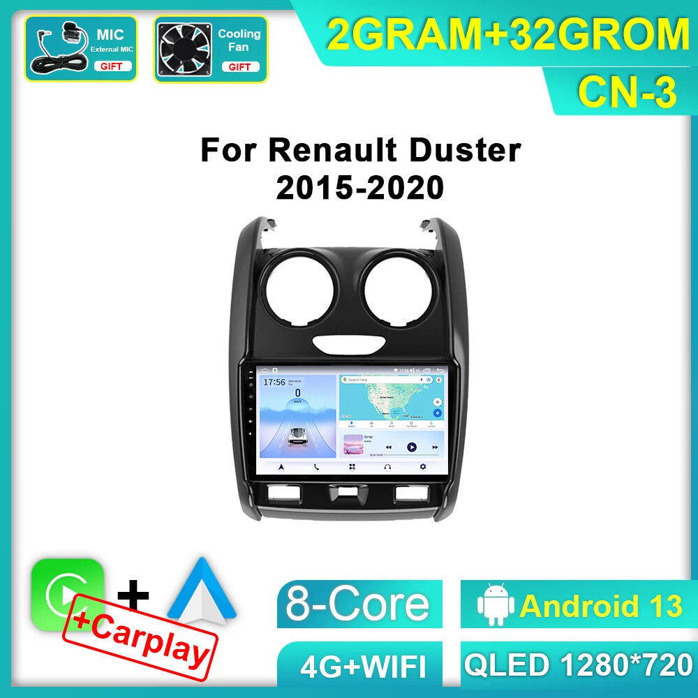 Android Car Radio for Renault Duster 2015-2020 CarPlay Stereo Video Player GPS