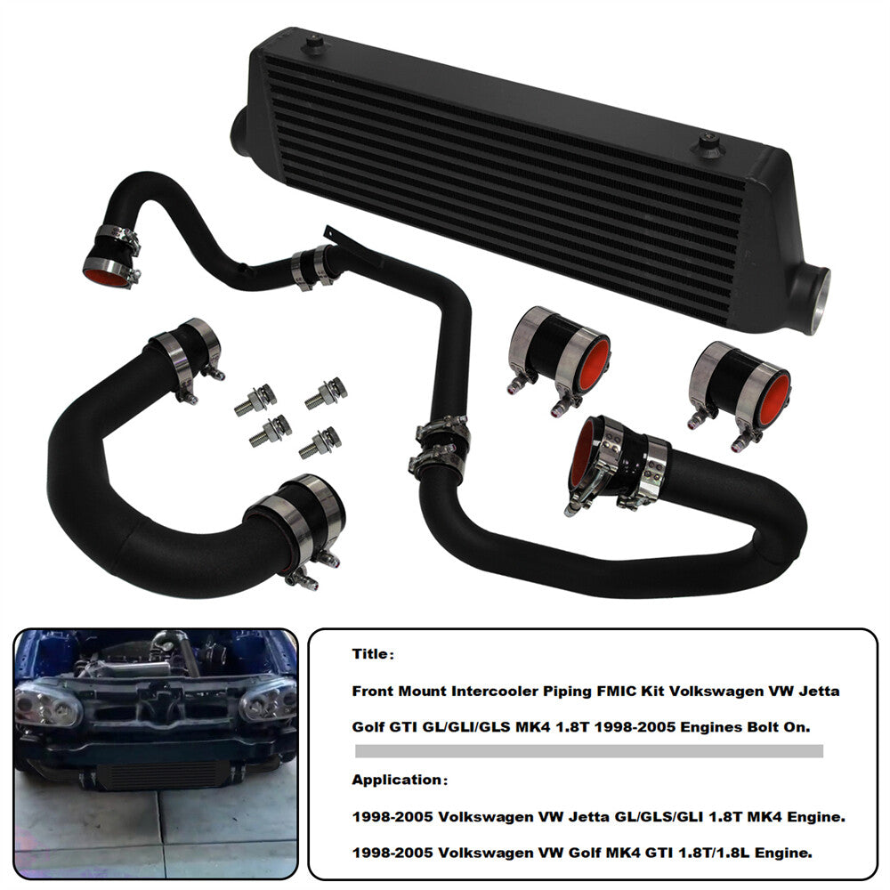 Upgrade FMIC Turbo Intercooler Piping Kit Fits 98-05 for VW for JETTA for Golf GTI 1.8T