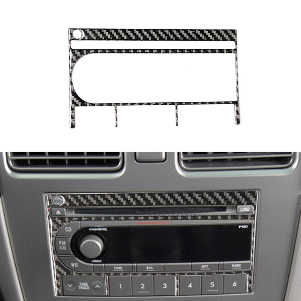 2X Carbon Fiber for Co -pilot Dashboard Panel Cover Trim for Dodge Journey 2009-2010 v