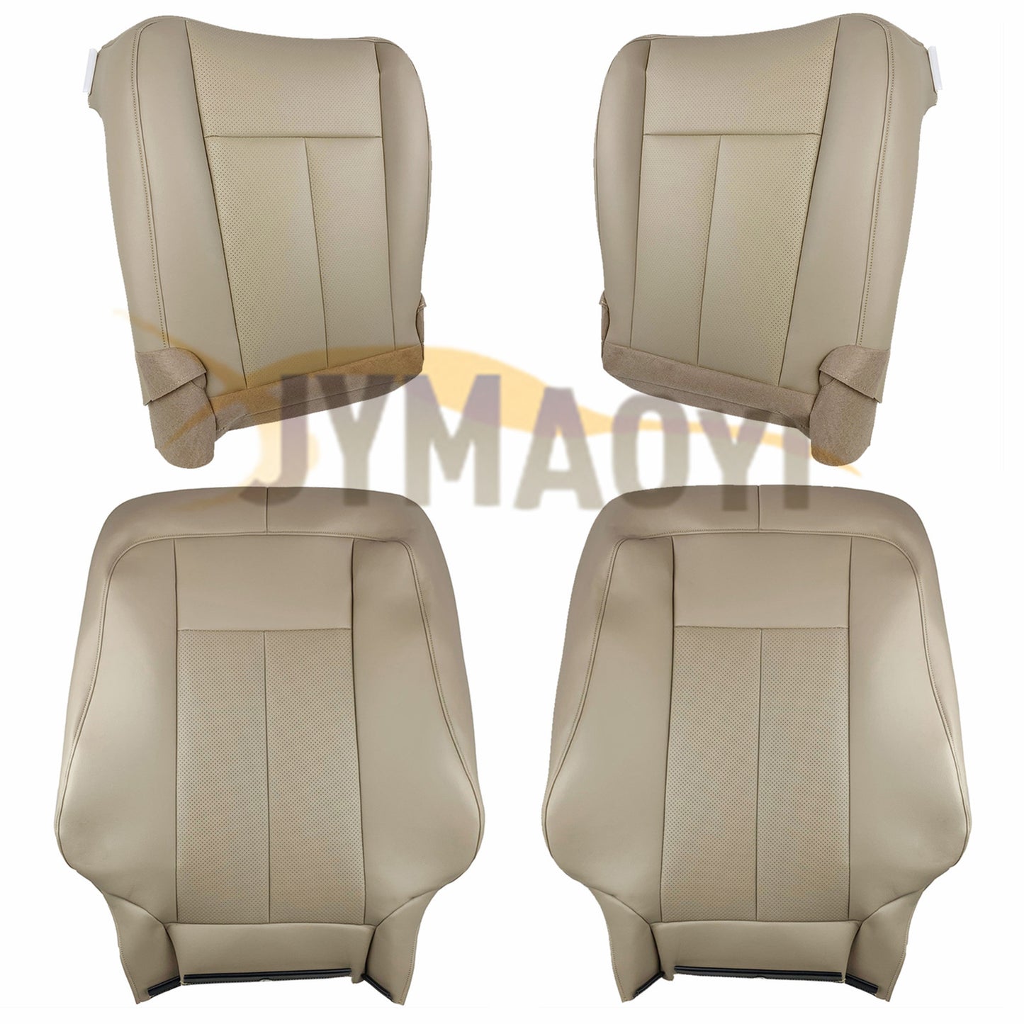 Camel tan front driver and passenger leather cover for Expedition 2007 - 2014 - n