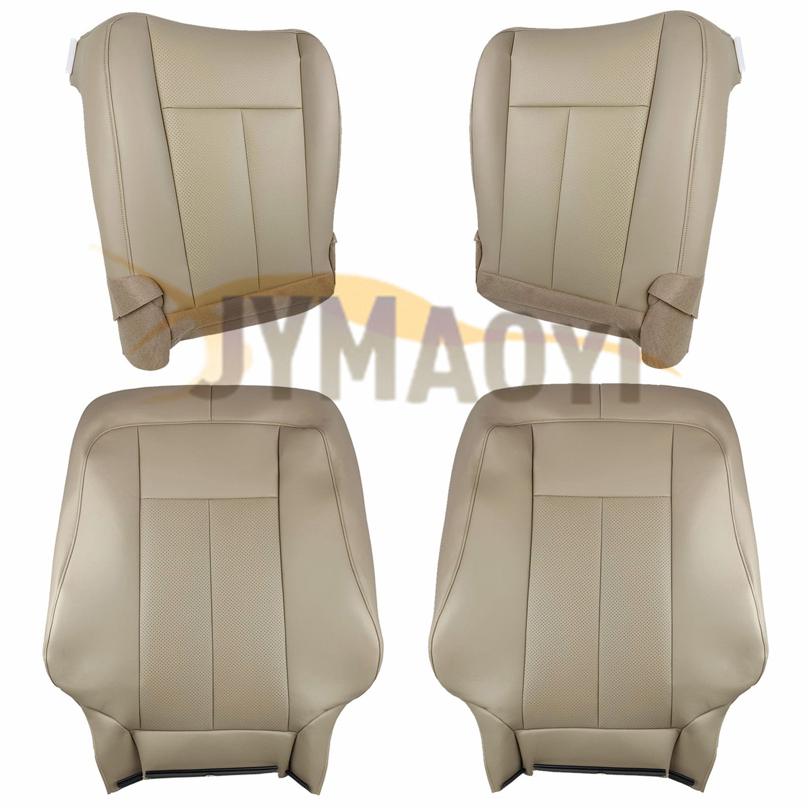 Camel tan front driver and passenger leather cover for Expedition 2007 - 2014 - n