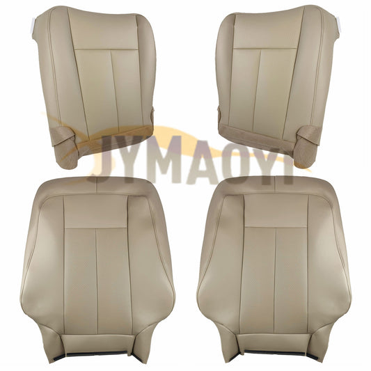 Camel tan front driver and passenger leather cover for Expedition 2007 - 2014 - n