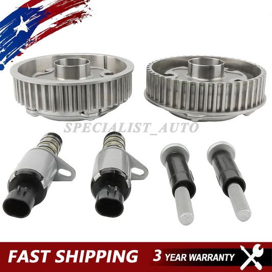 2PCS for Chevrolet for Cruze Sonic L4 DOHC Camshaft Adjusters Intake Exhaust