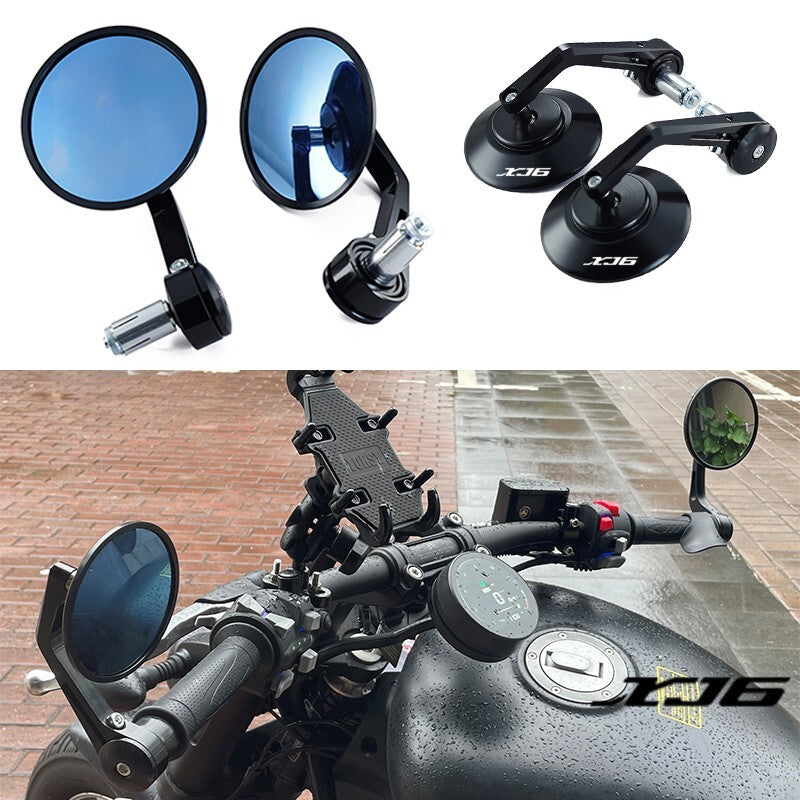 for Yamaha XJ6 XJ6F XJ6N 09-14 DIVERSION Mirrors Retro Handlebar Tip Rearview