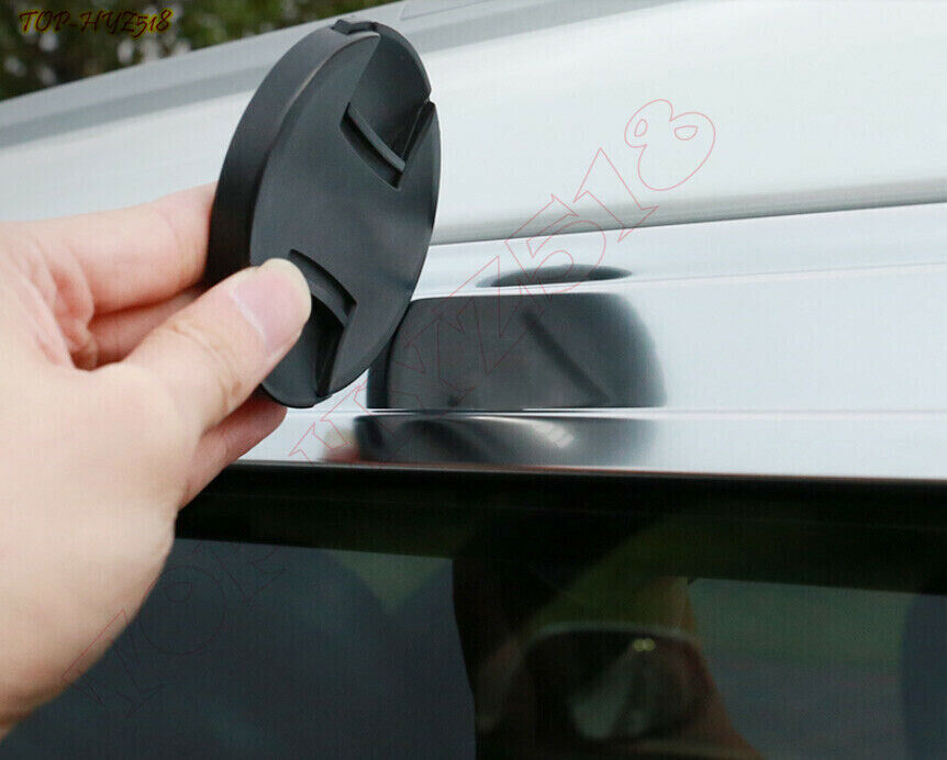 silver Window Visor Shades Sun Rain Guard 6pcs for Toyota Highlander 2020-2024