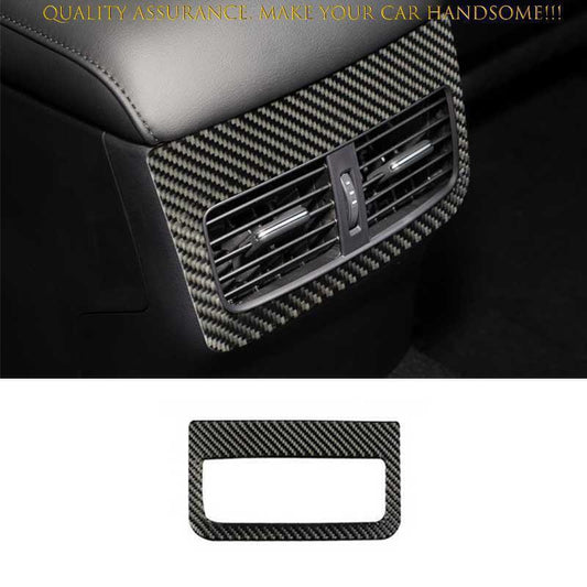 for Mazda 3 Axela 2019-23 Carbon Fiber Style Rear AC Air Outlet Vent Cover Trim