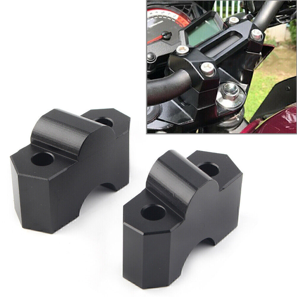 for Kawasaki Z750 2004-2012 Z1000 03-2016 Black Motorcycle Handlebar Riser Clamp Q
