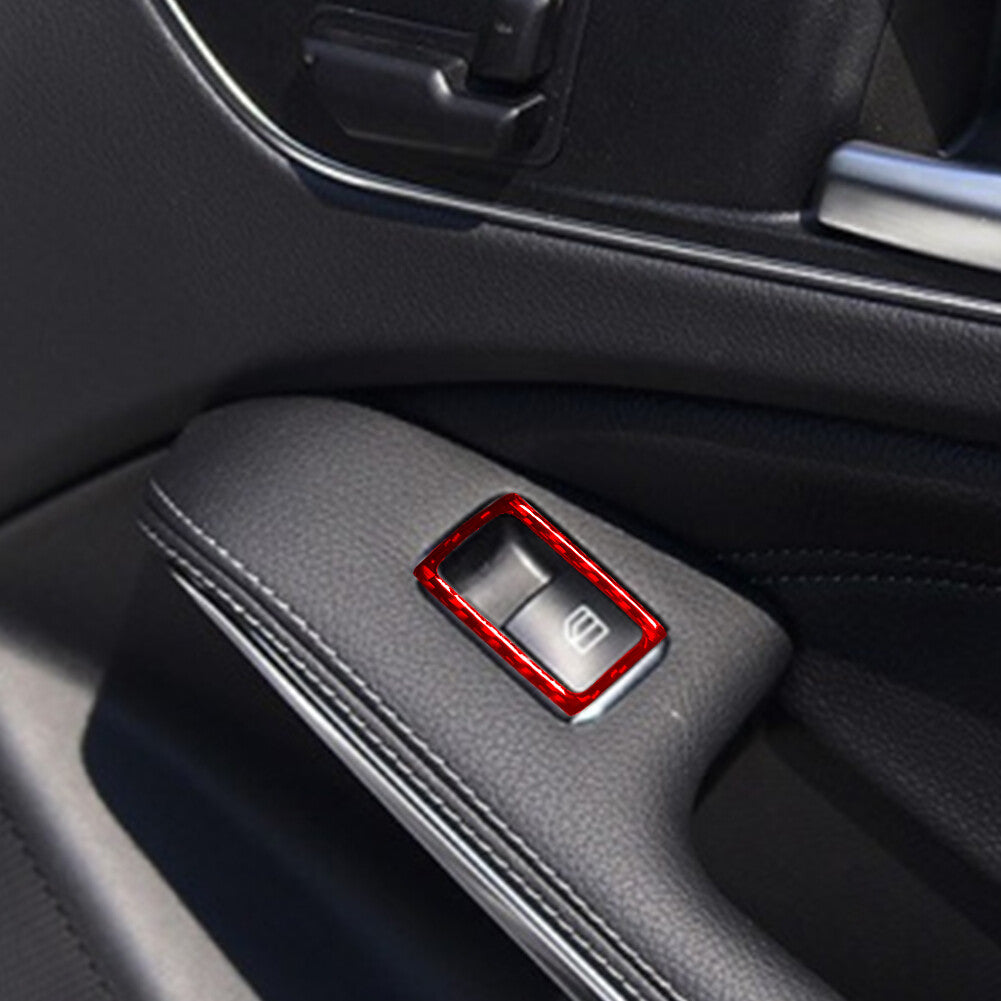 2pcs Carbon Fiber Automatic Transmission Cover Trim TypeC for Camry 07-11 v