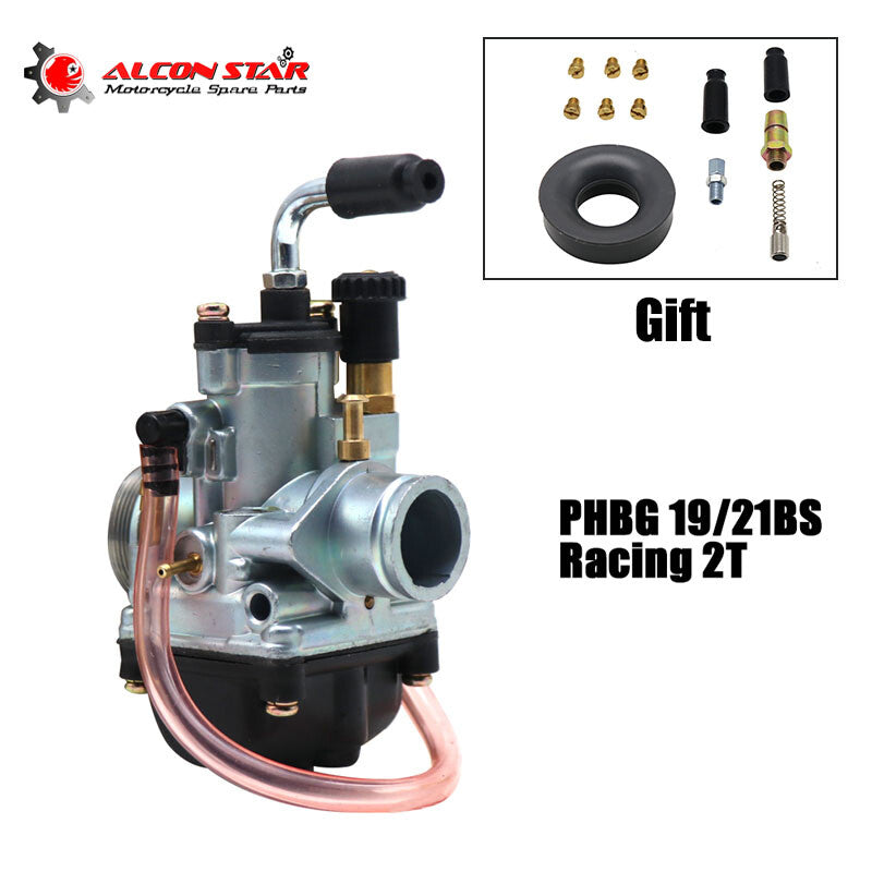 Dellorto PHBG 21mm BS Carburetor 2 Stroke Manual Choke Carb with Air Filter Q