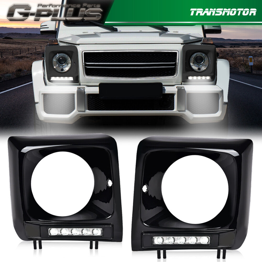 Black and white water G500 LED DRL- v