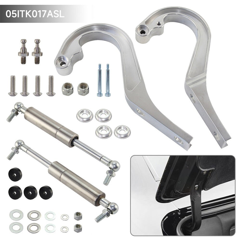 Left+Right Billet Aluminum Hood Hinge Kit For 1967-1969 for Chevrolet Camaro Trunk
