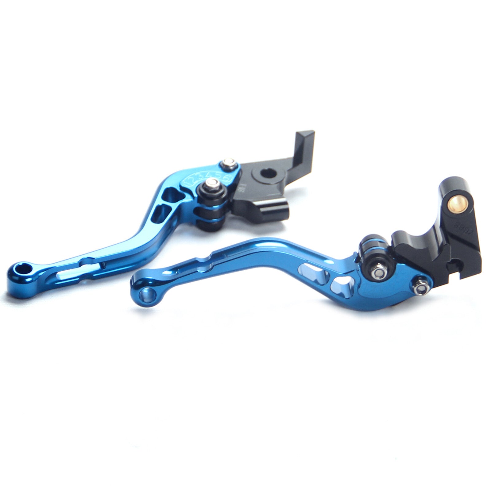 CNC Vent Short brake clutch levers for Yamaha Tenere 700 2019-2020-2021 Blue
