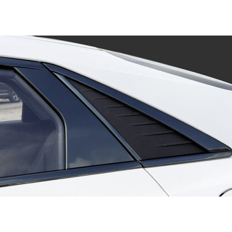 for Hyundai for Elantra 2021-2023 Black Steel Window Pillar Posts Strip Door Trim 8x