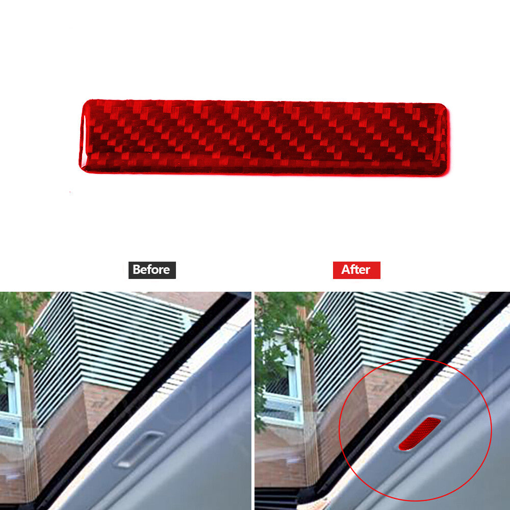 Red Carbon Fiber Sunroof Handle Insert Cover Trim for Chrysler 300 2005-2007