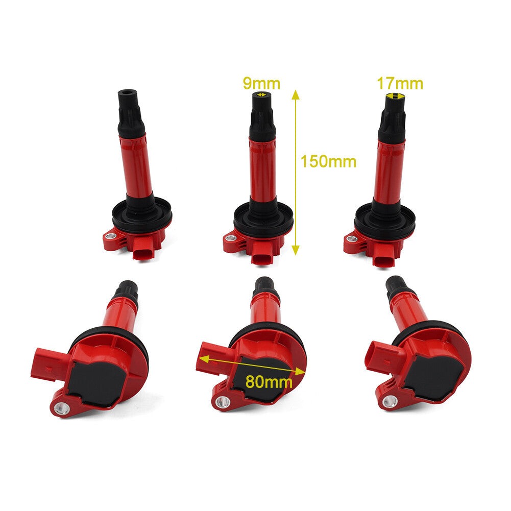 6PCS Ignition Coil UF553 for Ford Edge Explorer for Mustang For FITS for Mazda