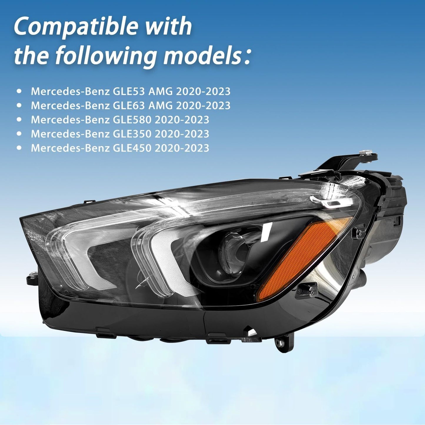 LED Headlight Left Side For 2020-2022 GLE Class n