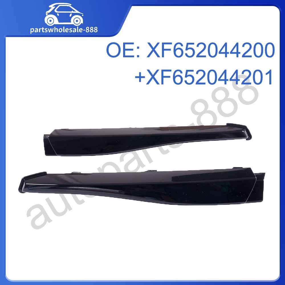 Pair Front Bumper Lower Side Black Insert Cover Trim Fit for Jaguar XF 2009-2011