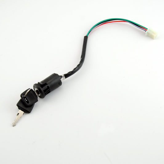 4 Wire Pin Ignition Key Switch Set for Tao Tao 50cc 70cc 90cc 4 Wheeler Scooter
